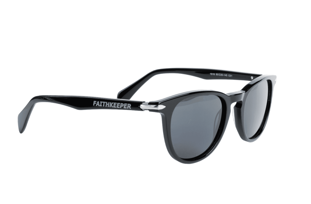 Gafas de sol hombre y mujer polarizadas de alta calidad protección categoría 3 UV400, con montura de bioacetato color negro Modelo chartres
