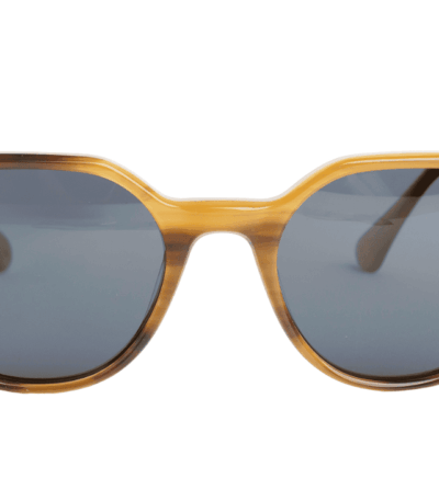 Gafas de sol hombre y mujer polarizadas de alta calidad protección categoría 3 UV400, con montura de bioacetato color marrón negro Modelo guillaume