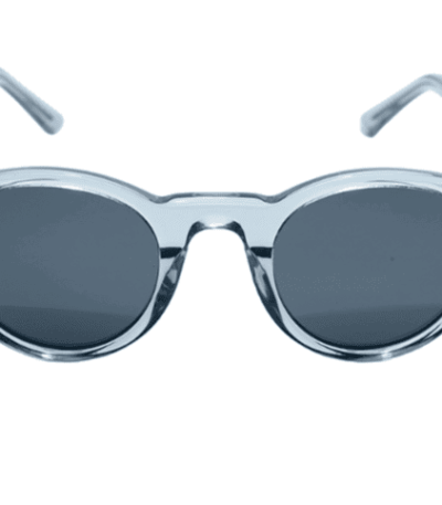 Gafas de sol hombre y mujer polarizadas de alta calidad protección categoría 3 UV400, con montura de bioacetato color gris translúcido Modelo milly