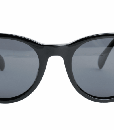 Gafas de sol hombre y mujer polarizadas de alta calidad protección categoría 3 UV400, con montura de bioacetato color negro Modelo saint armand