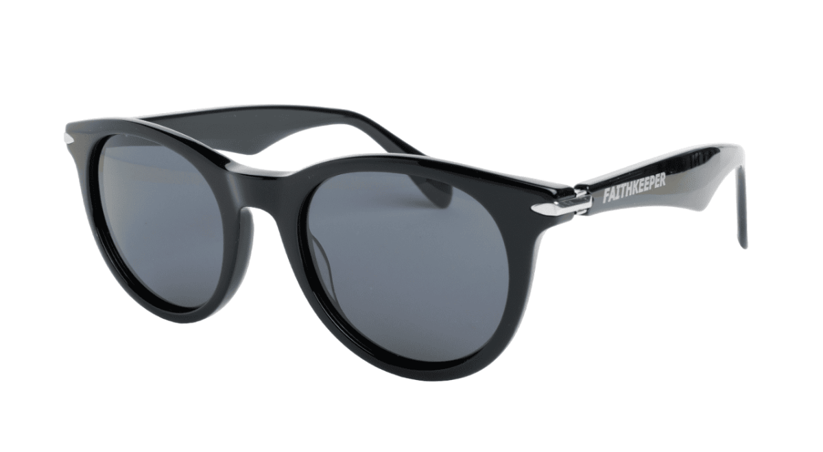Gafas de sol hombre y mujer polarizadas de alta calidad protección categoría 3 UV400, con montura de bioacetato color negro Modelo saint armand