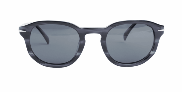 Gafas de sol hombre y mujer polarizadas de alta calidad protección categoría 3 UV400, con montura de bioacetato color rayas azules Modelo tremelay