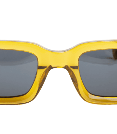 Gafas de sol hombre y mujer polarizadas de alta calidad protección categoría 3 UV400, con montura de bioacetato color amarillo bronce Modelo berard