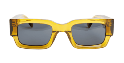 Gafas de sol hombre y mujer polarizadas de alta calidad protección categoría 3 UV400, con montura de bioacetato color amarillo bronce Modelo berard