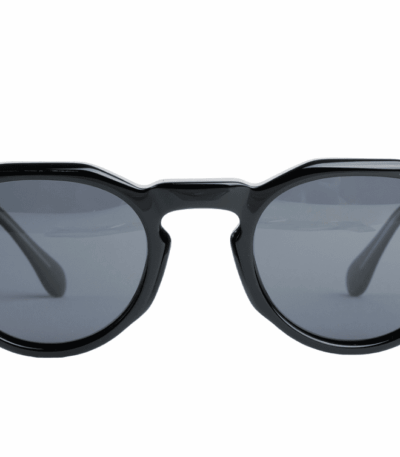 Gafas de sol hombre y mujer polarizadas de alta calidad protección categoría 3 UV400, con montura de bioacetato color negro Modelo hugues