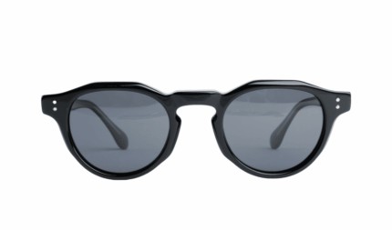 Gafas de sol hombre y mujer polarizadas de alta calidad protección categoría 3 UV400, con montura de bioacetato color negro Modelo hugues