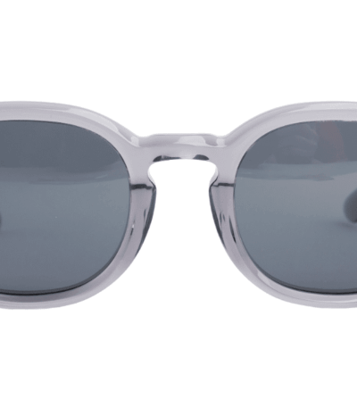 Gafas de sol hombre y mujer polarizadas de alta calidad protección categoría 3 UV400, con montura de bioacetato color gris translúcido Modelo molay