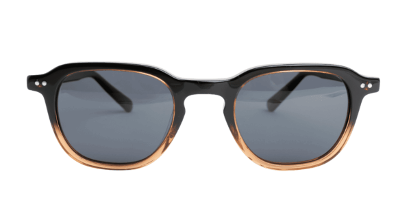 Gafas de sol hombre mujer polarizadas de alta calidad protección categoría 3 UV400, con montura de bioacetato color negro marrón Modelo phillipe