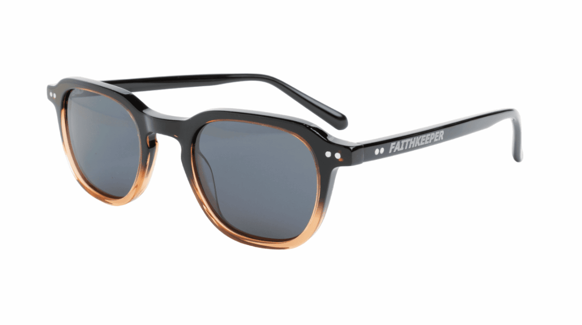Gafas de sol hombre mujer polarizadas de alta calidad protección categoría 3 UV400, con montura de bioacetato color negro marrón Modelo phillipe
