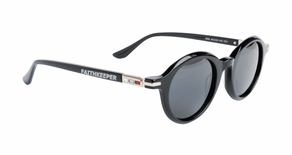 Gafas de sol hombre y mujer polarizadas de alta calidad protección categoría 3 UV400, con montura de bioacetato color negro Modelo plaissis