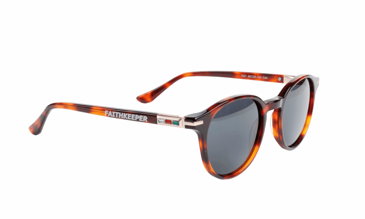 Gafas de sol hombre y mujer polarizadas de alta calidad protección categoría 3 UV400, con montura de bioacetato color marrón carey Modelo renaud