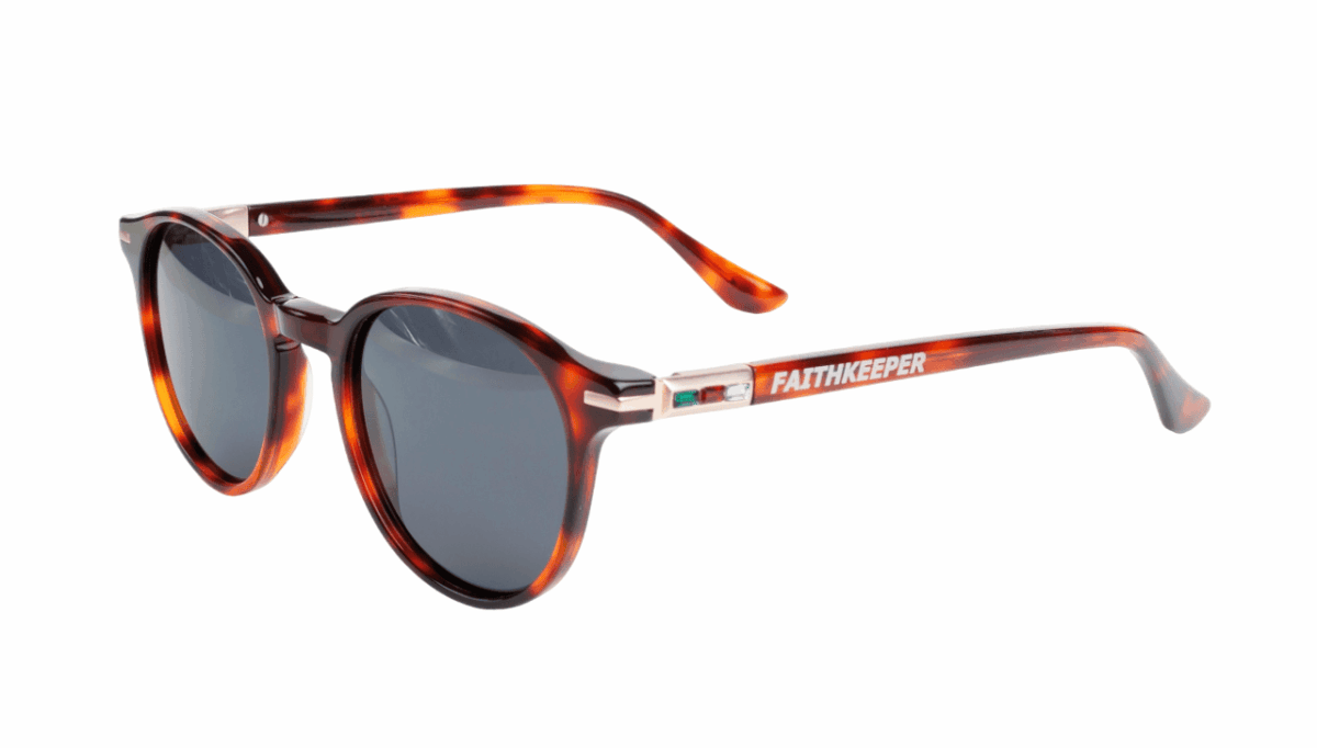 Gafas de sol hombre y mujer polarizadas de alta calidad protección categoría 3 UV400, con montura de bioacetato color marrón carey Modelo renaud