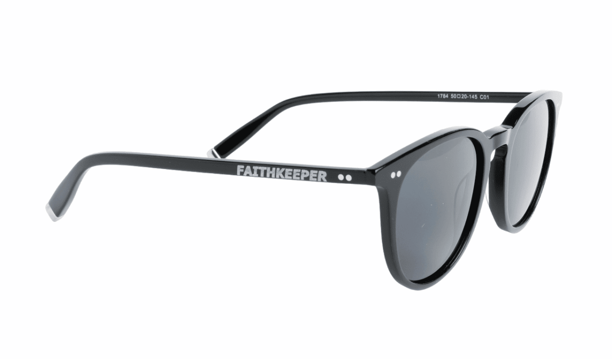 Gafas de sol hombre y mujer polarizadas de alta calidad protección categoría 3 UV400, con montura de bioacetato color negro Modelo robert