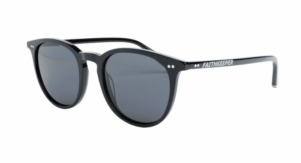 Gafas de sol hombre y mujer polarizadas de alta calidad protección categoría 3 UV400, con montura de bioacetato color negro Modelo robert