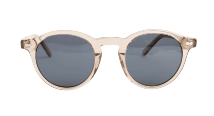 Gafas de sol hombre y mujer polarizadas de alta calidad protección categoría 3 UV400, con montura de bioacetato color marón translúcido Modelo saint