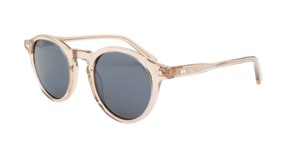 Gafas de sol hombre y mujer polarizadas de alta calidad protección categoría 3 UV400, con montura de bioacetato color marón translúcido Modelo saint