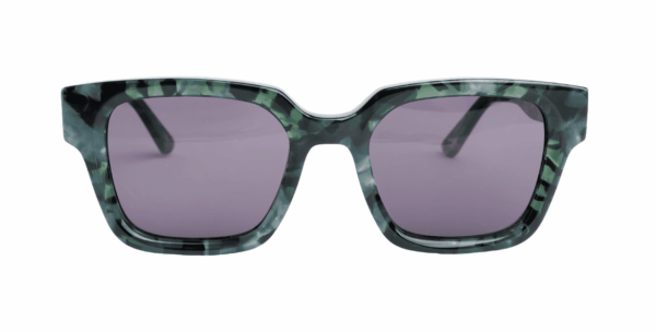 Gafas de sol hombre y mujer de alta calidad protección categoría 3 UV400, con montura de bioacetato color verde camuflaje Modelo vichiers