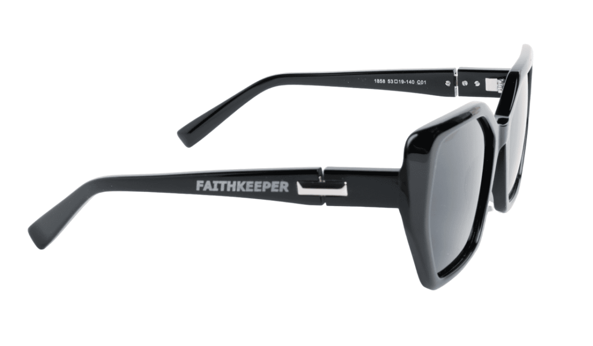 Gafas de sol mujer polarizadas de alta calidad protección categoría 3 UV400, con montura de bioacetato color negro Modelo barres