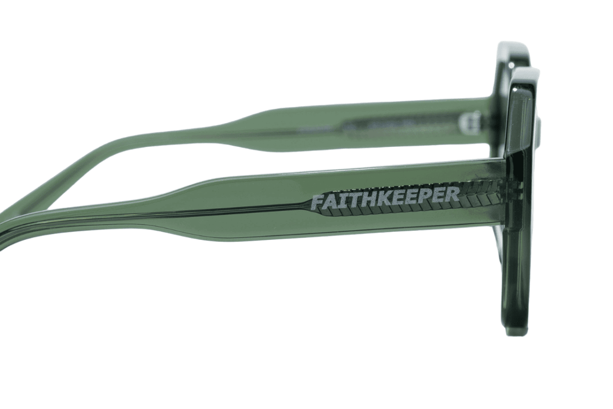 Gafas de sol hombre y mujer de alta calidad protección categoría 3 UV400, con montura de bioacetato color marrón verde Modelo eudes
