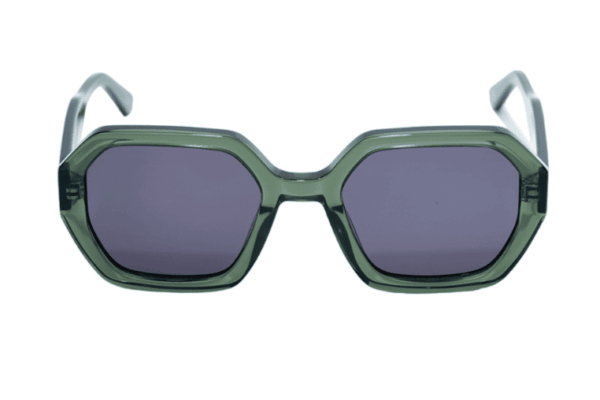 Gafas de sol hombre y mujer de alta calidad protección categoría 3 UV400, con montura de bioacetato color marrón verde Modelo eudes