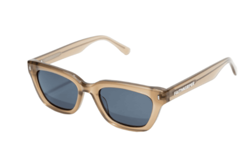 Gafas de sol hombre y mujer polarizadas de alta calidad protección categoría 3 UV400, con montura de bioacetato color marrón miel Modelo ridefort