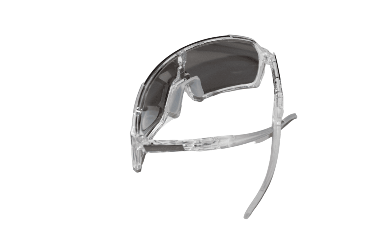 sport series gafas deportivas para ciclismo , running, padel, tenis, senderismo y deportes al aire libre color blanco translúcido azul