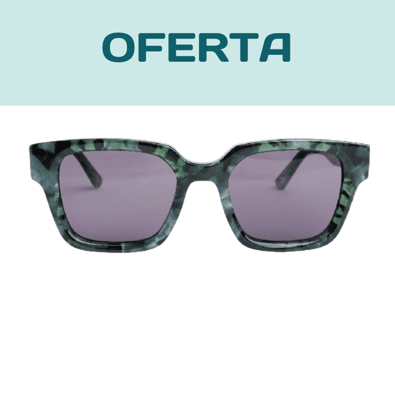 GAFAS DE SOL HOMBRE MUJER POLARIZADAS CUADRADAS TRANSLÚCIDO CON MONTURA DE BIOACETATO DE CELULOSA UV400 CATEGORÍA 3 DE PROTECCIÓN