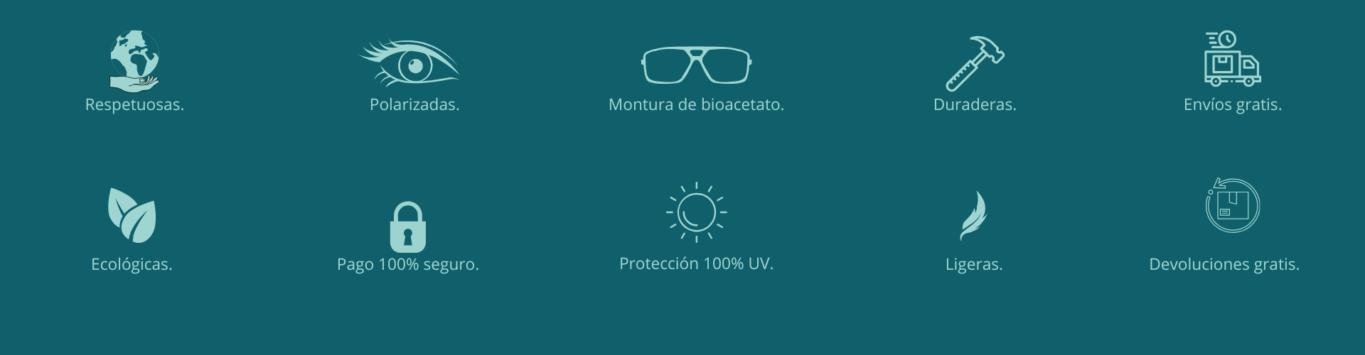 GAFAS DE SOL HOMBRE MUJER POLARIZADAS CUADRADAS TRANSLÚCIDO CON MONTURA DE BIOACETATO DE CELULOSA UV400 CATEGORÍA 3 DE PROTECCIÓN